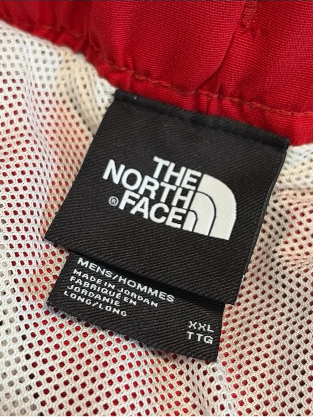 The North Face Men’s XXL Swim Trunks Red Mesh Lined Elastic Waist Quick Dry